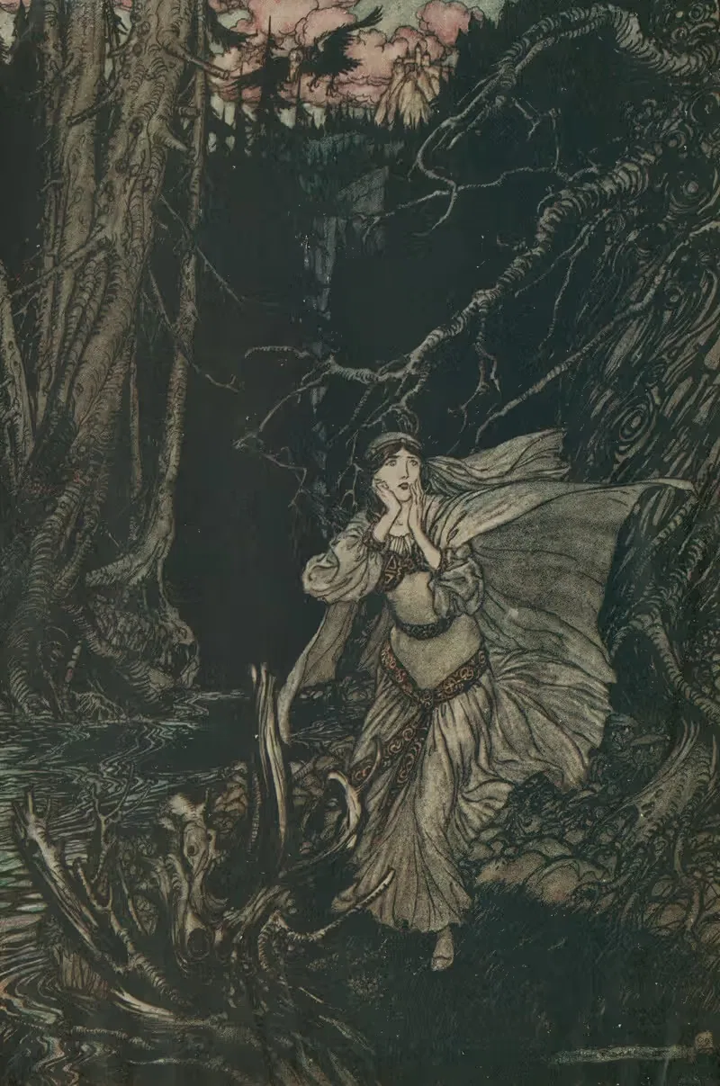 Бертальда в Черной долине by Артур Рэкхэм, 1912 — digital art print download