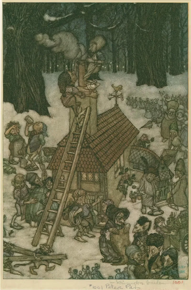 Строительство дома для Мэйми by Артур Рэкхэм, 1913 — digital art print download