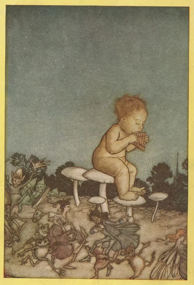 Питер Пэн – оркестр фей by Артур Рэкхэм, 1913 — digital art print download