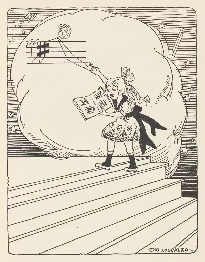 Музыкальные рифмы пл11 by Дик Лоскальцо, 1927 — digital art print download