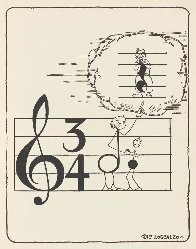 Музыкальные рифмы, пл. 16 by Дик Лоскальцо, 1927 — digital art print download