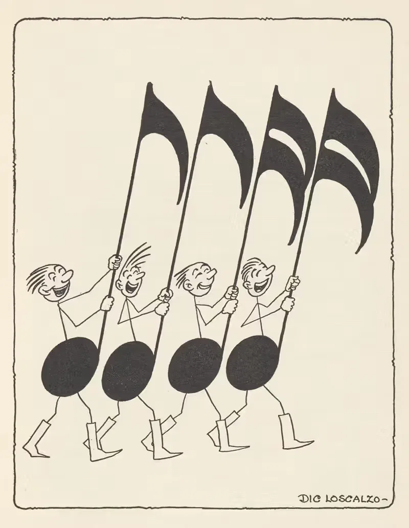 Музыкальные рифмы, пл. 5 by Дик Лоскальцо, 1927 — digital art print download