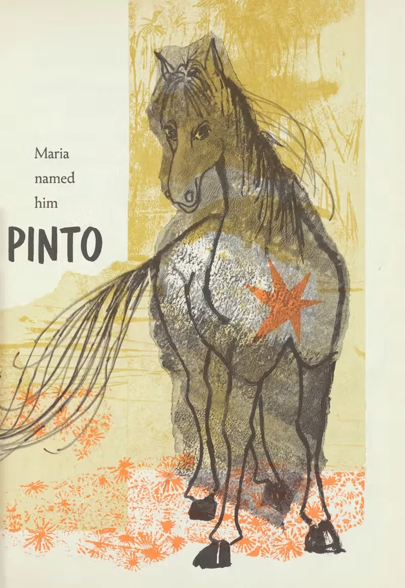 Lonely Maria pl13 by Evaline Ness, 1960 — digital art print download