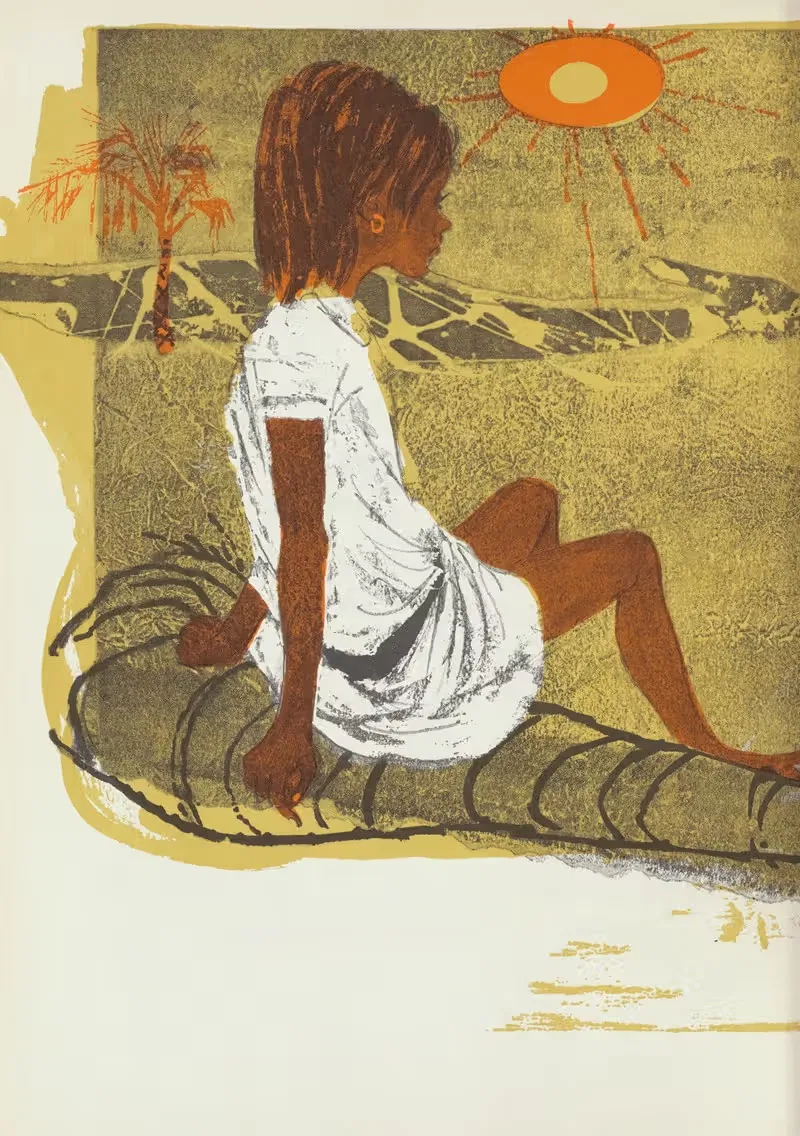 Lonely Maria pl16 by Evaline Ness, 1960 — digital art print download