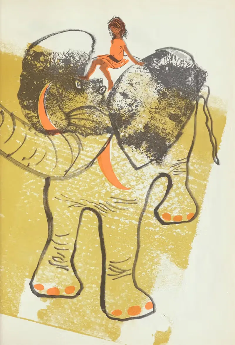 Lonely Maria pl19 by Evaline Ness, 1960 — digital art print download