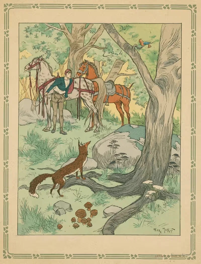 Синие сказки моей бабушки pl 3 by Генри Морен, 1912 — digital art print download