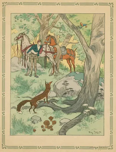 Синие сказки моей бабушки pl 3 by Генри Морен, 1912 — digital art print download