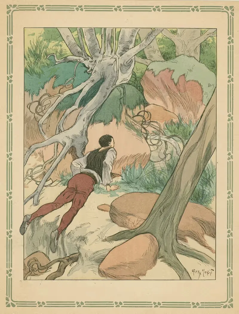 Синие сказки моей бабушки пл. 5 by Генри Морен, 1912 — digital art print download