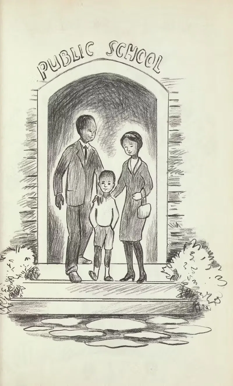 Новый мальчик в школе Пл.18 by Джоан Балфур Пейн, 1963 — digital art print download