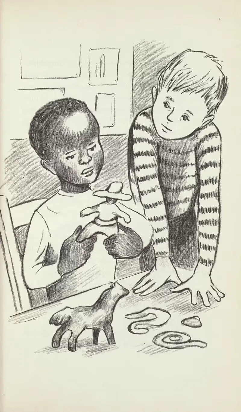 Новый мальчик в школе пл.6 by Джоан Балфур Пейн, 1963 — digital art print download