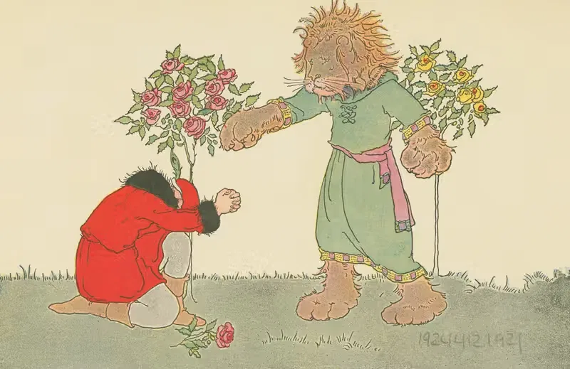 Купец и зверь by Маргарет Эванс Прайс, 1921 — digital art print download