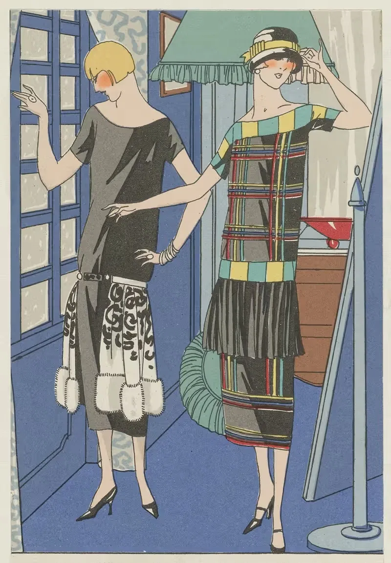 Моя подруга. - Бархатное платье by Аноним, c. 1924 — digital art print download