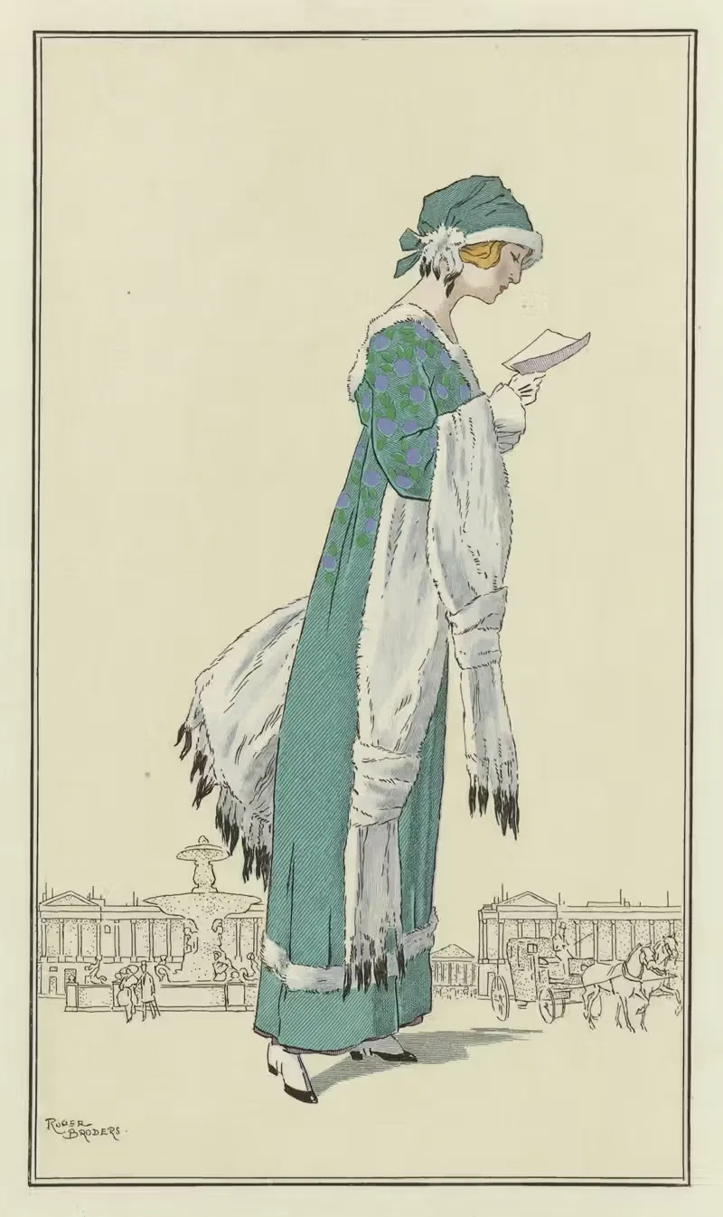 Robe de Toque de velours by Anonymous, 1912 — digital art print download