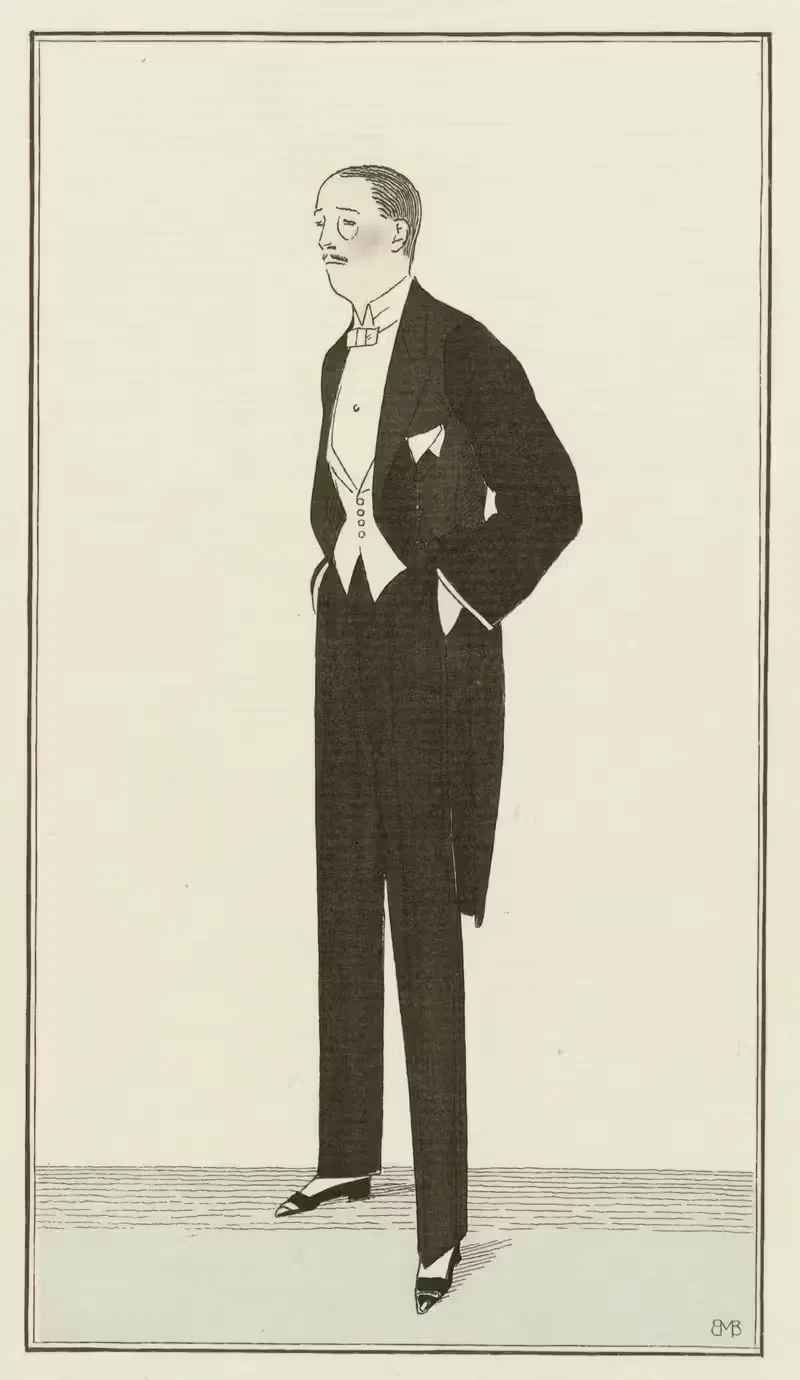 Habit de soiré by Bernard Boutet de Monvel, 1912 — digital art print download