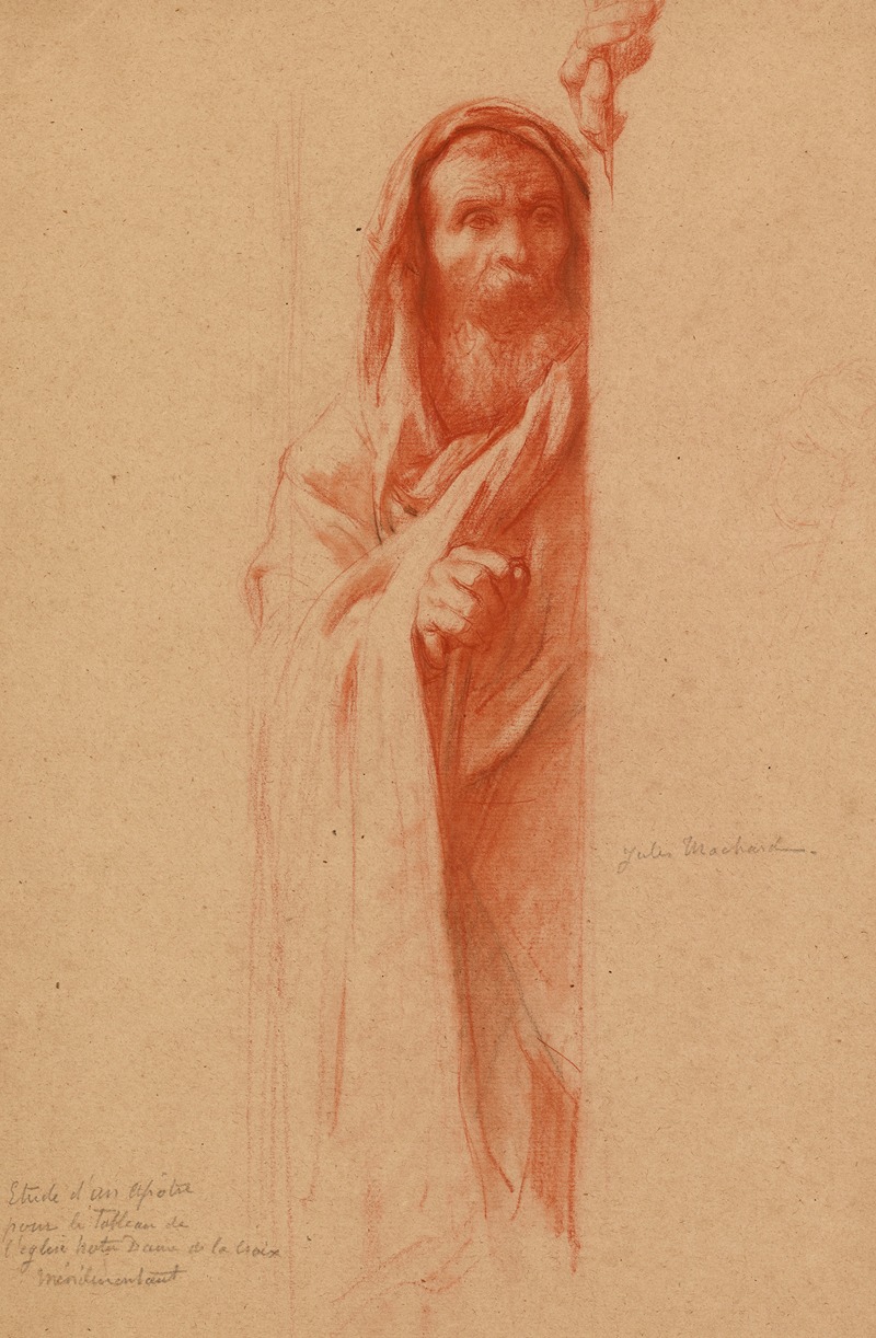 Study for Notre Dame de la Croix, Paris by Jules-Louis Machard, 1870 — digital art print download