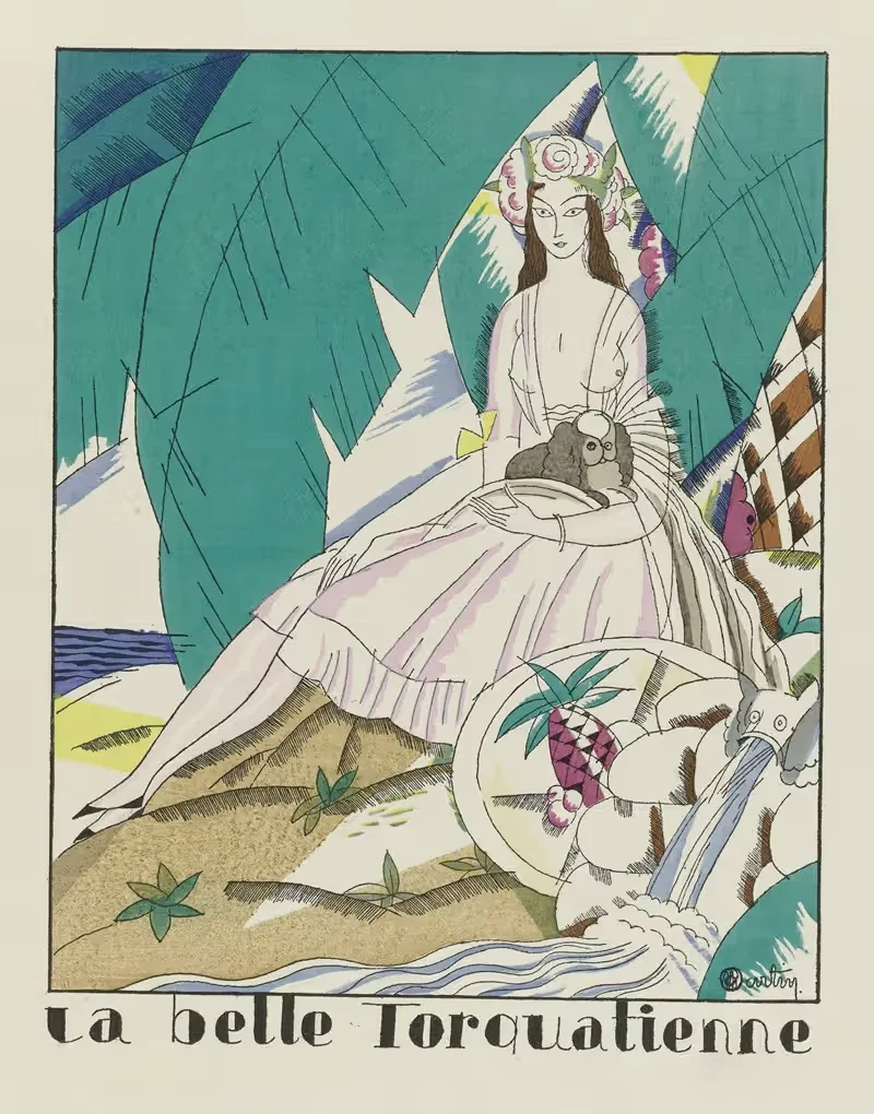 Прекрасная торкватийка by Шарль Мартен, 1920 — digital art print download