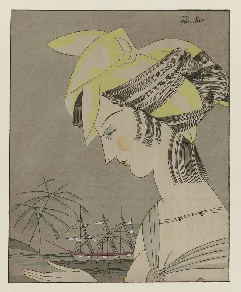 Le madras jaune ; Coiffure pour le soir — Charles Martin