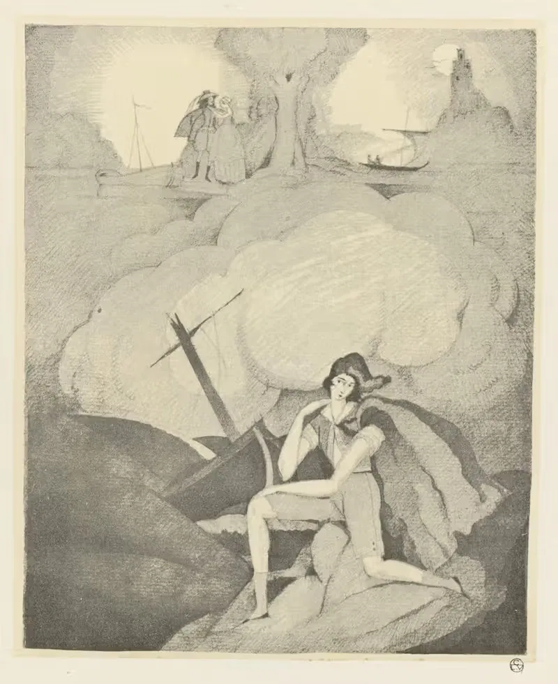 Верните мне мою легкую лодку… (Романс) by Шарль Мартен, 1921 — digital art print download