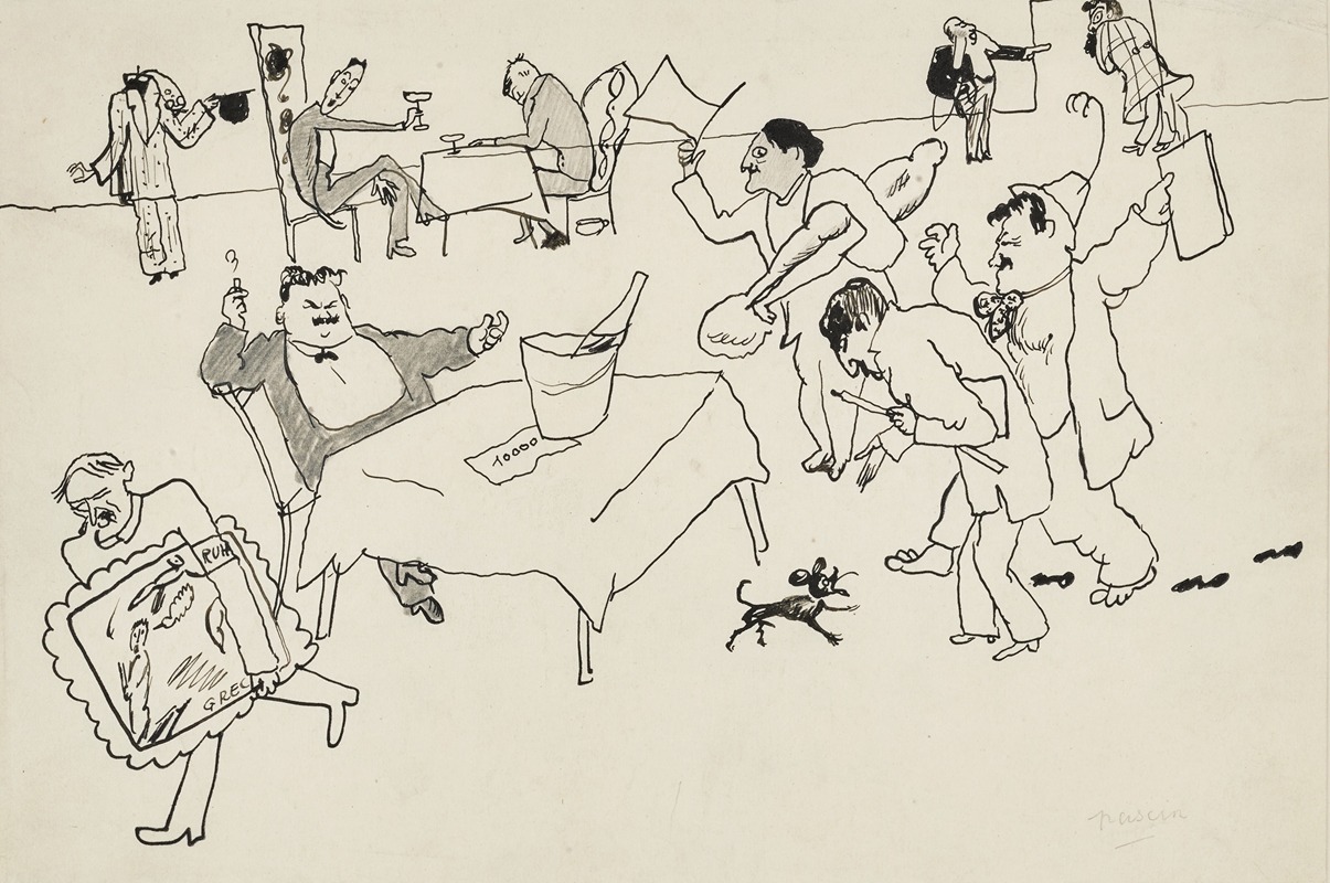 Les Voleurs d'art by Jules Pascin, 1910 — digital art print download