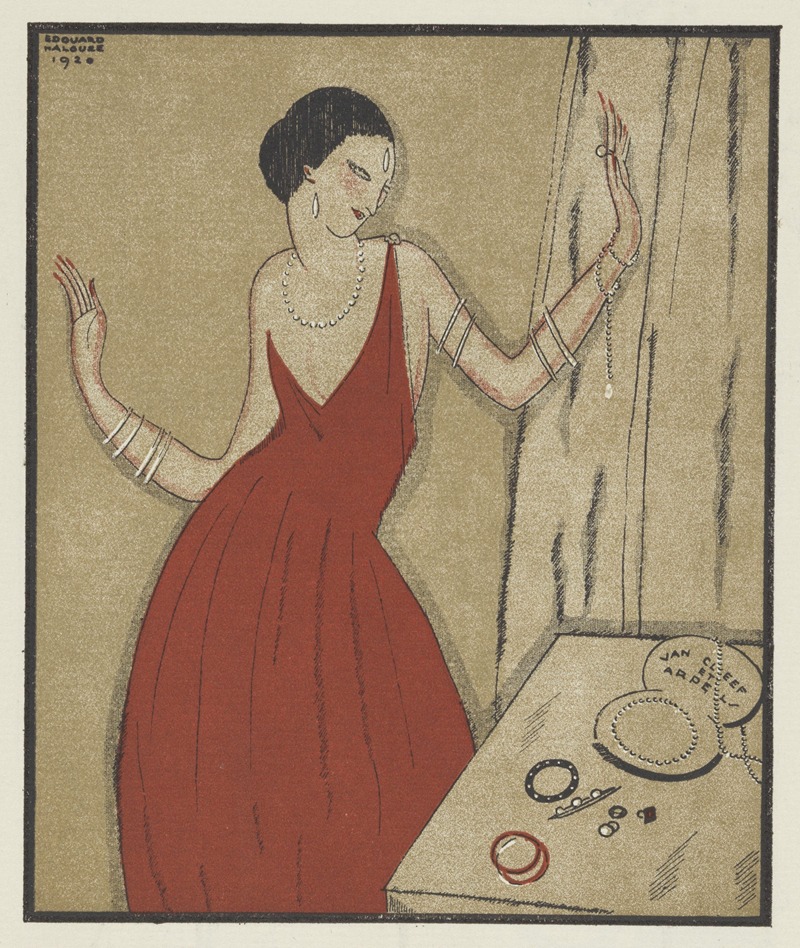 Клиф и Арпель by Эдуар Халуз, 1920 — digital art print download