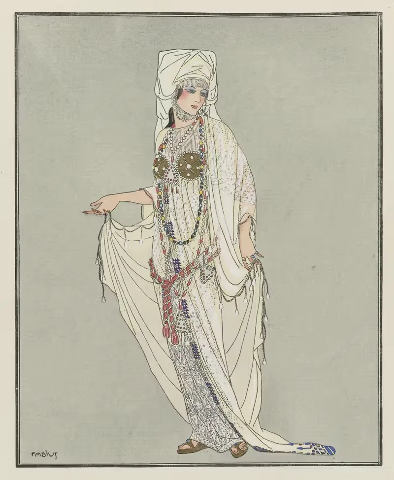 Sophonisbe ; Projet de Costume de Worth pour Mme Bartet — Fabius