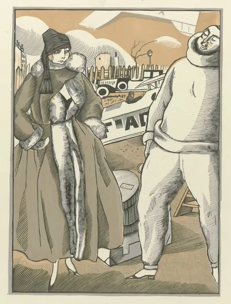 Летящий человек by Фернан Симон, 1923 — digital art print download