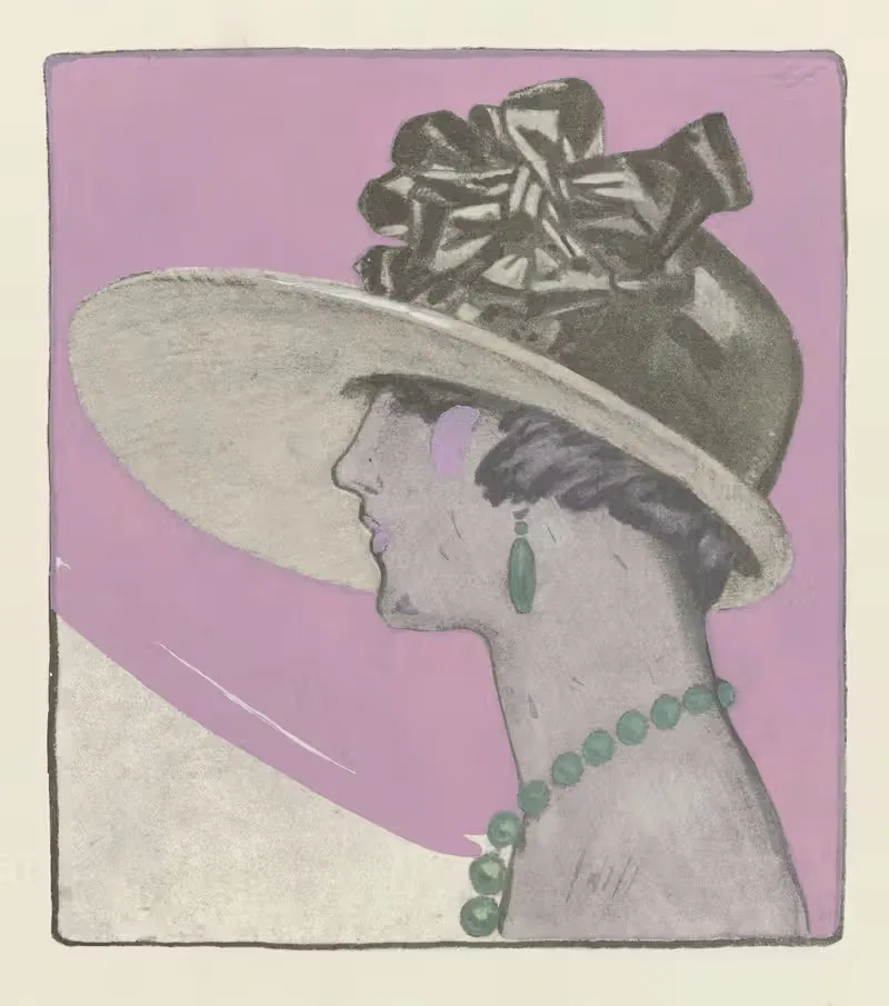 Шляпа Камиля Роже by Льяно Флорез, 1921 — digital art print download