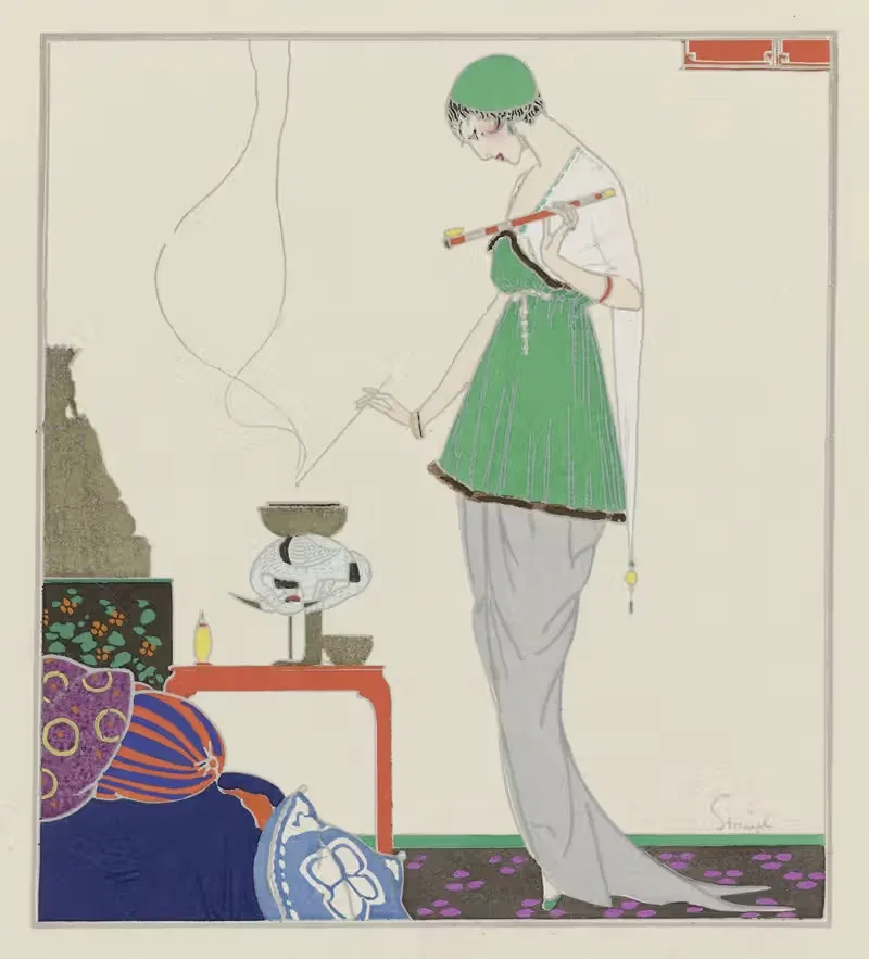 La fumée noire ; Robe du soir de Redfern — Ludwik Strimpl