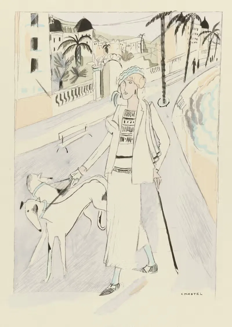 Канны; По Роже Шастелю by Мартен, 1924 — digital art print download