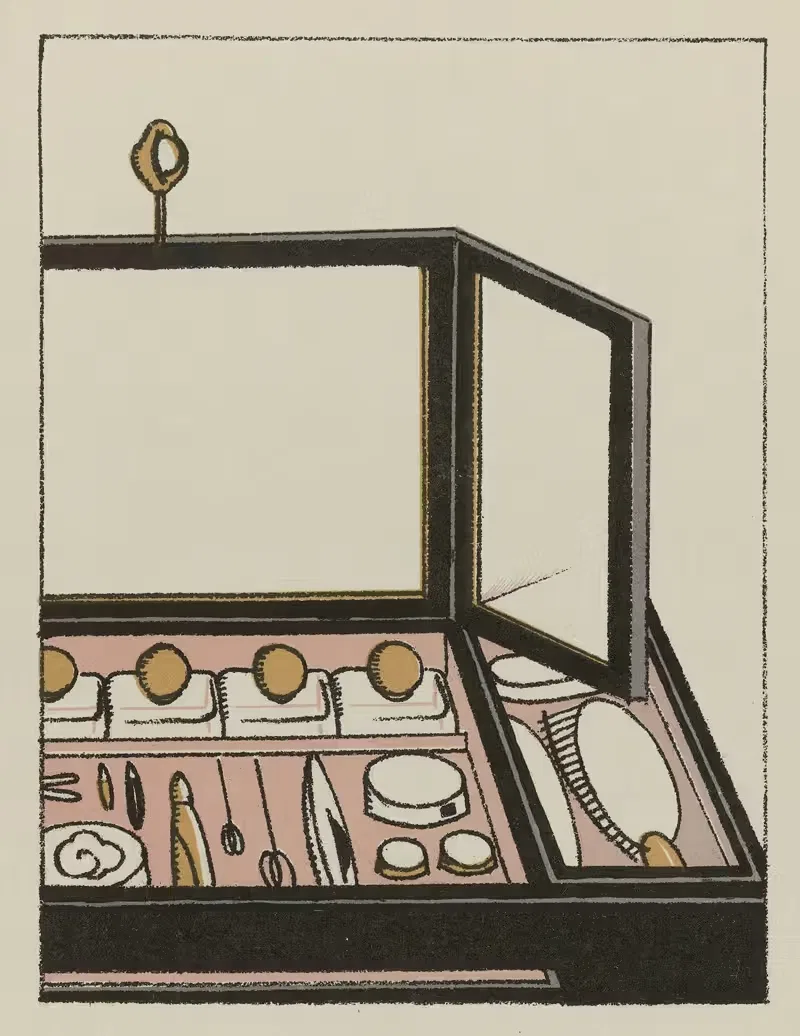 Парикмахер; черный грушевый by Сюэ и Маре, 1920 — digital art print download