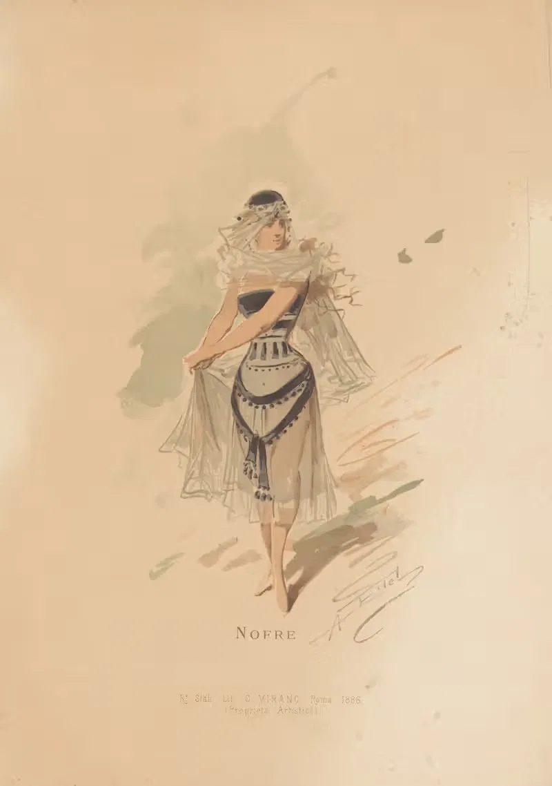 Нофре by Альфредо Эдель, 1886 — digital art print download