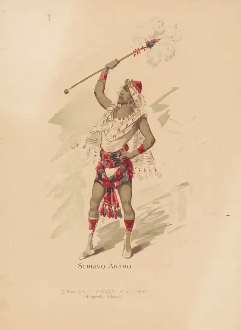 Shiavo Arabo by Alfredo Edel, 1886 — digital art print download