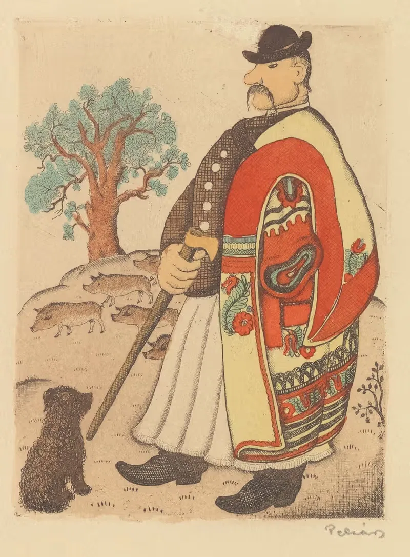 Венгерские народные костюмы by Аноним — digital art print download
