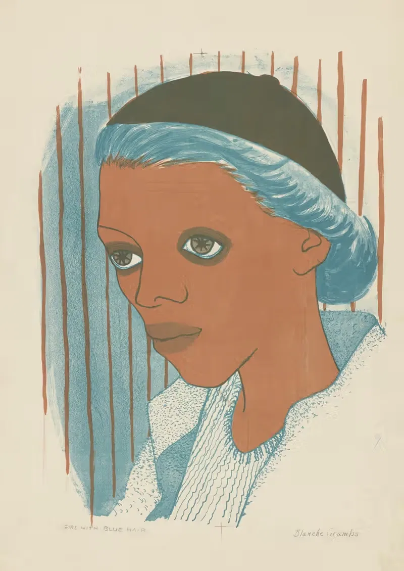 Girl with Blue Hair — Blanche Grambs