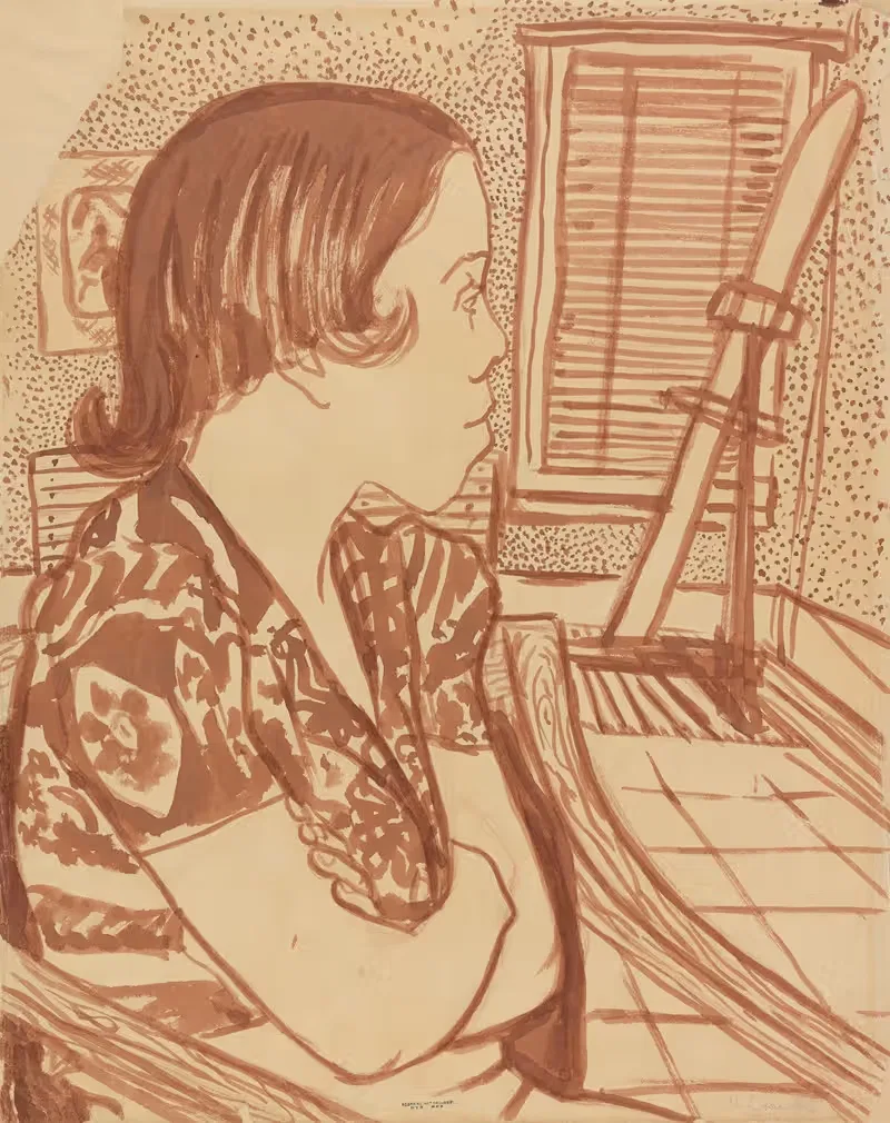 Женщина, смотрящая в сторону by Бланш Грамбс, 1935 - 1943 — digital art print download