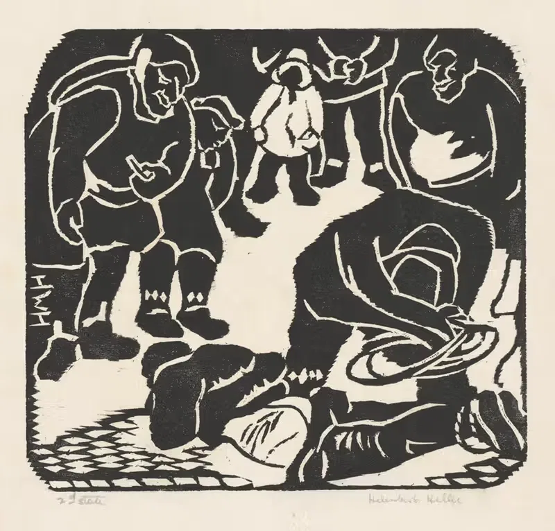 Порка (Прелюдия к линчеванию) by Хелен Уэст Хеллер, 1927 — digital art print download