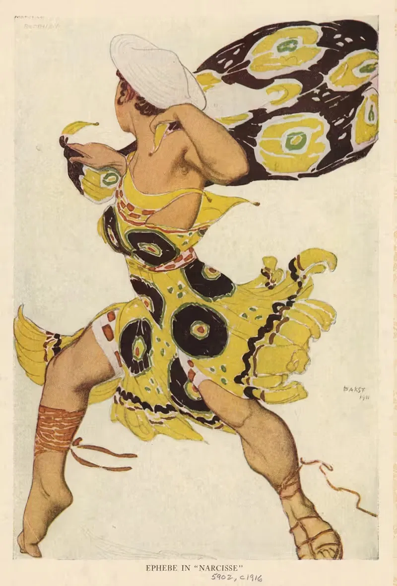 Эфеб в «Нарциссе by Леон Бакст, 1911 - 1916 — digital art print download