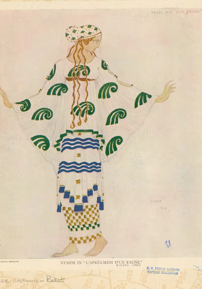 Нимфа в «После полудня фавна by Леон Бакст, 1912 - 1916 — digital art print download