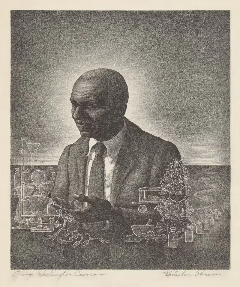 Джордж Вашингтон Карвер by Николас Панесис, 1935 - 1943 — digital art print download
