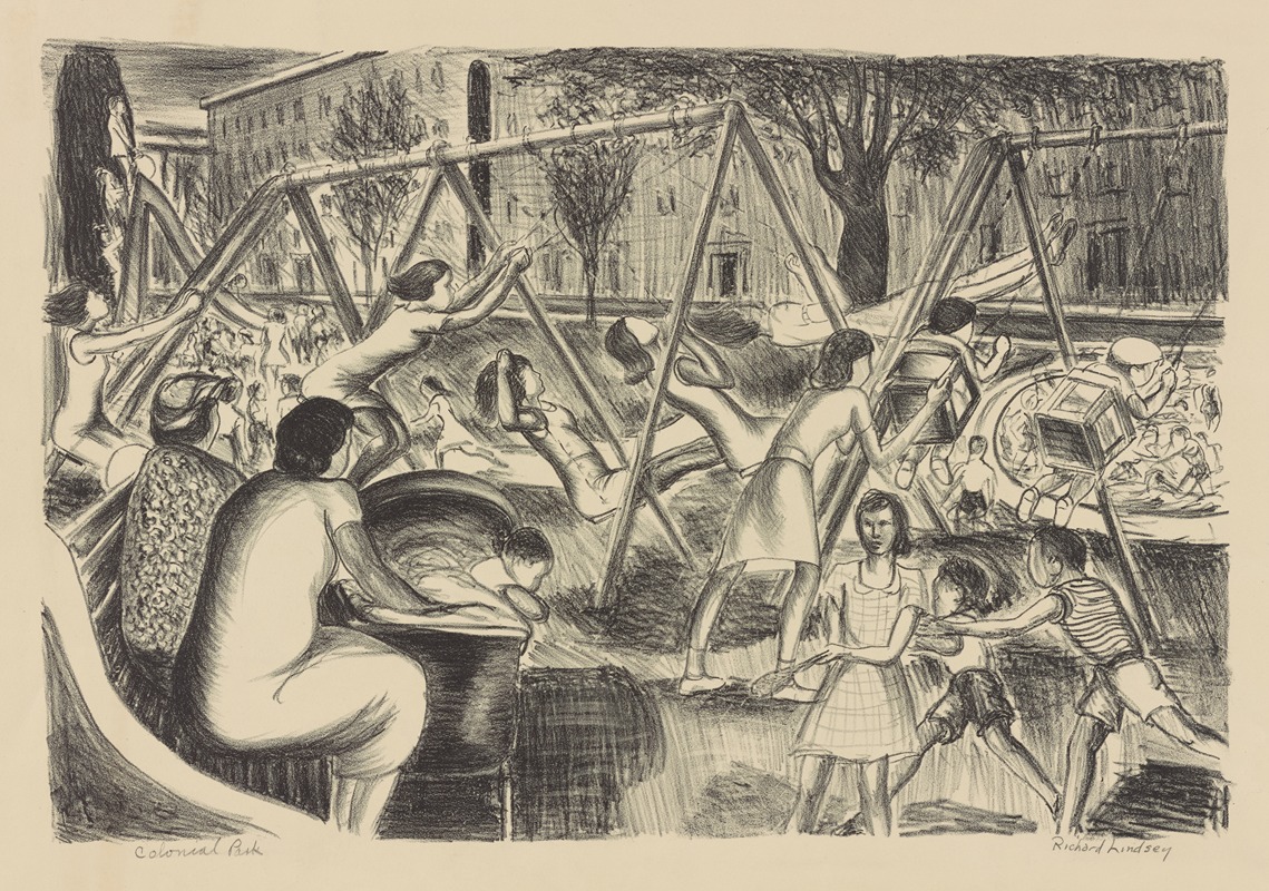 Колониальный парк by Ричард Линдси Уильям, 1935 - 1943 — digital art print download