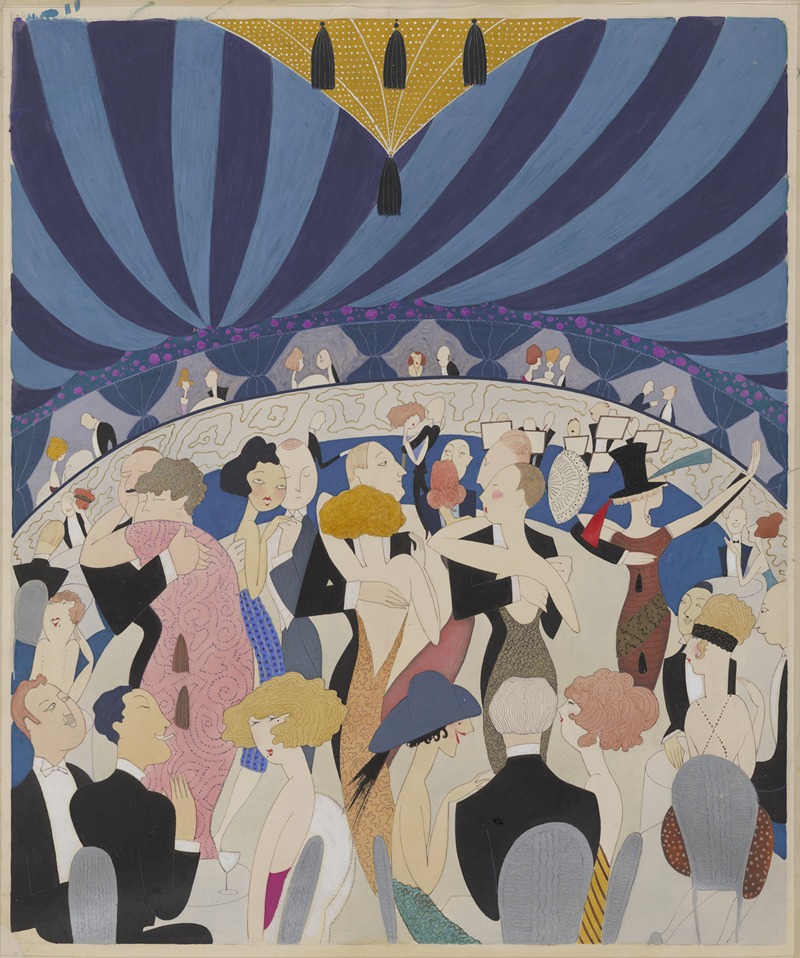 Танцующие пары by Анна Гарриет Фиш, 1921 — digital art print download