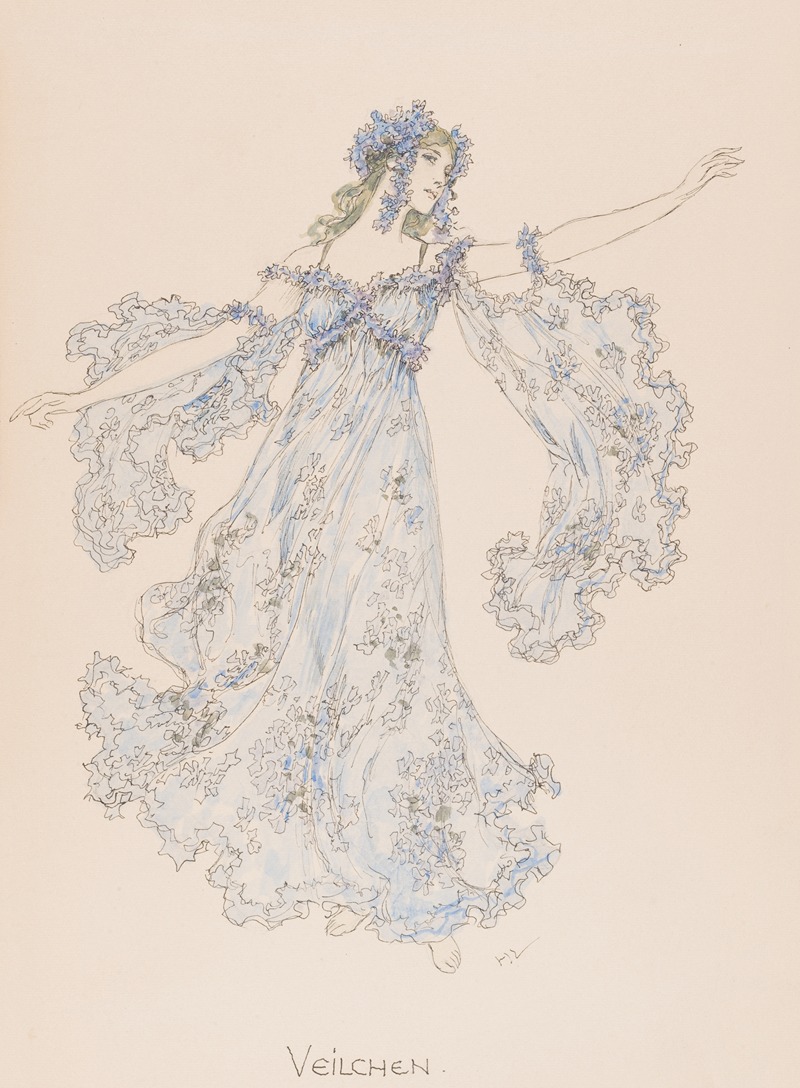 Фиалки by Генрих Лефлер, 1914 — digital art print download