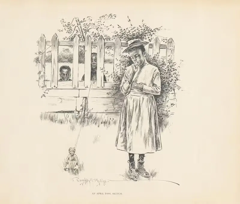 Шутка на 1 апреля. by Дж. Кэмпбелл Филлипс, 1899 — digital art print download