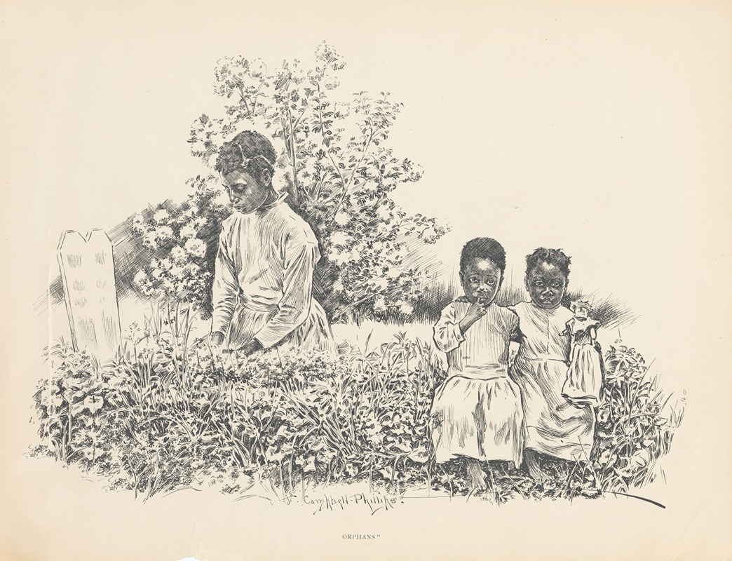 Сироты by Дж. Кэмпбелл Филлипс, 1899 — digital art print download