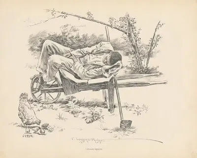 Stolen sweets. by J. Campbel Phillips, 1899 — digital art print download