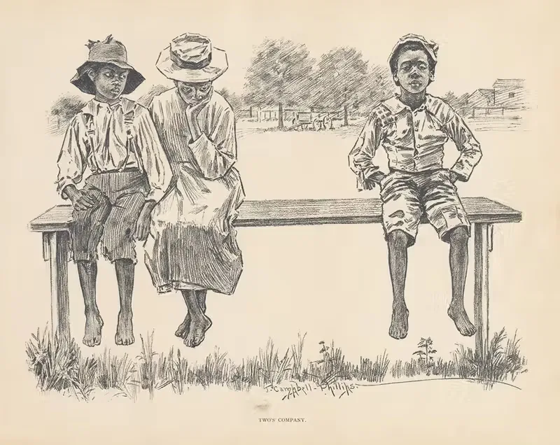 Два — это компания by Дж. Кэмпбелл Филлипс, 1899 — digital art print download