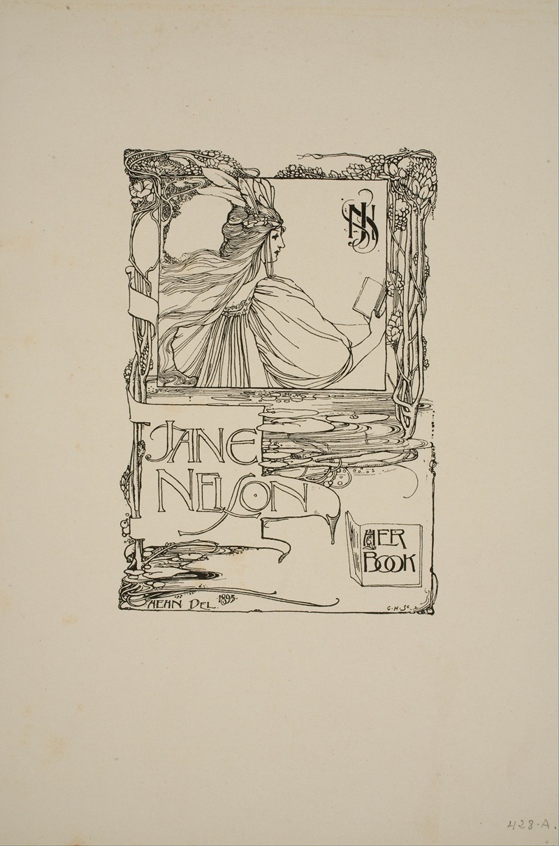 Book-plate of Jane Nelson — Harold E. H. Nelson