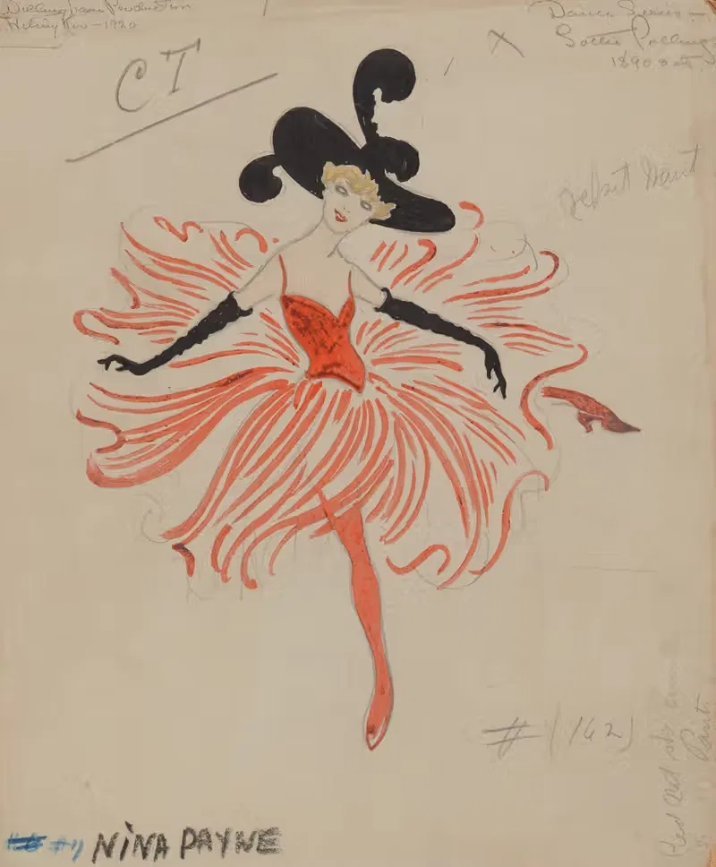 Серия танцев – Поти Поллингс by Хелен Маргарита О'Кейн, 1920 - 1921 — digital art print download