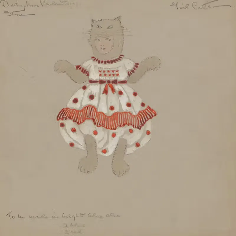 Девочки-кошки by Хелен Маргарита О'Кейн, 1920 - 1921 — digital art print download