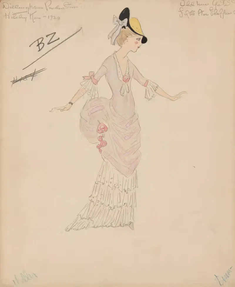 Старая Нью-Йоркская флаппер на Пятой авеню by Хелен Маргарита О'Кейн, 1920 - 1921 — digital art print download